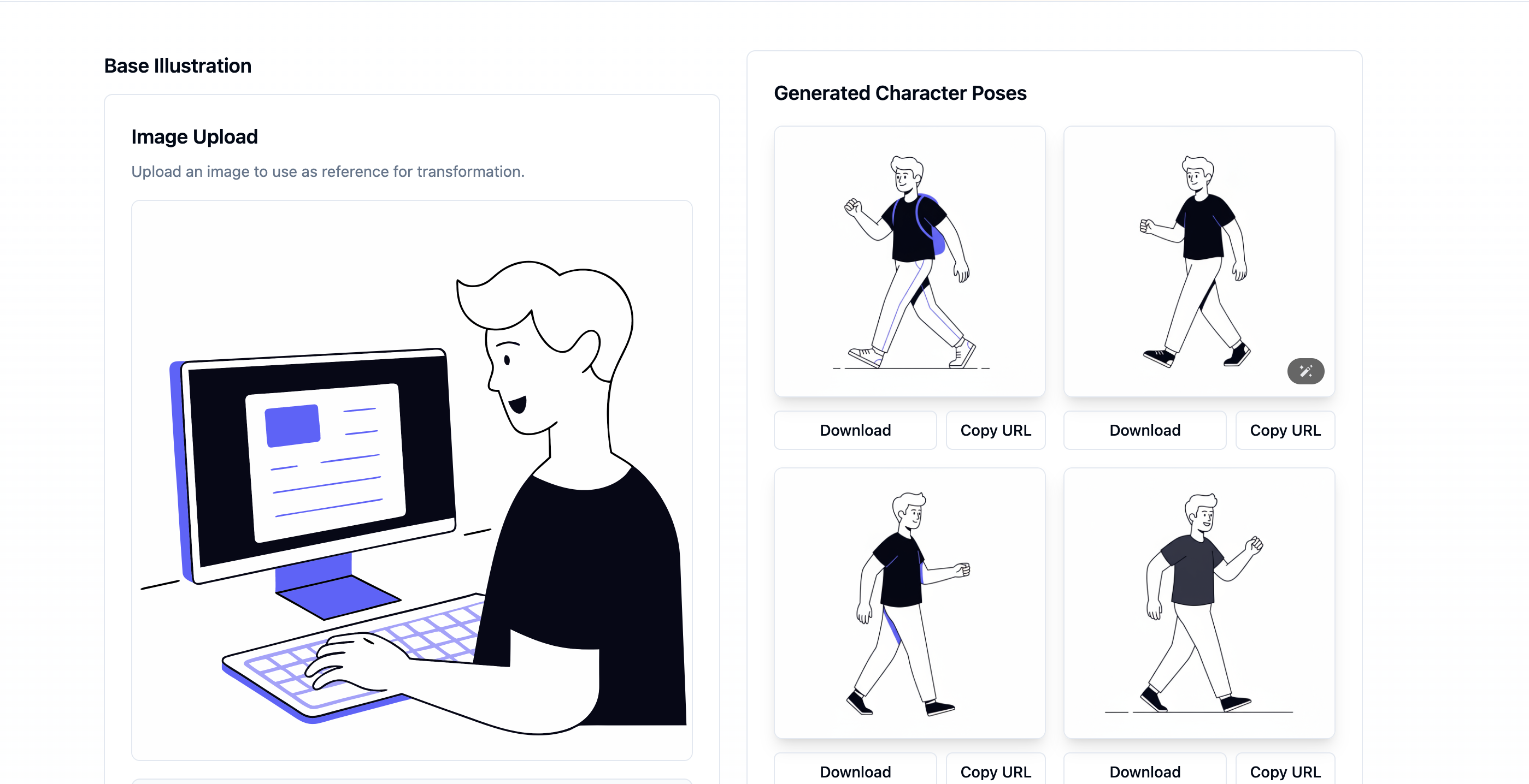 Illustration Pose Generator Example